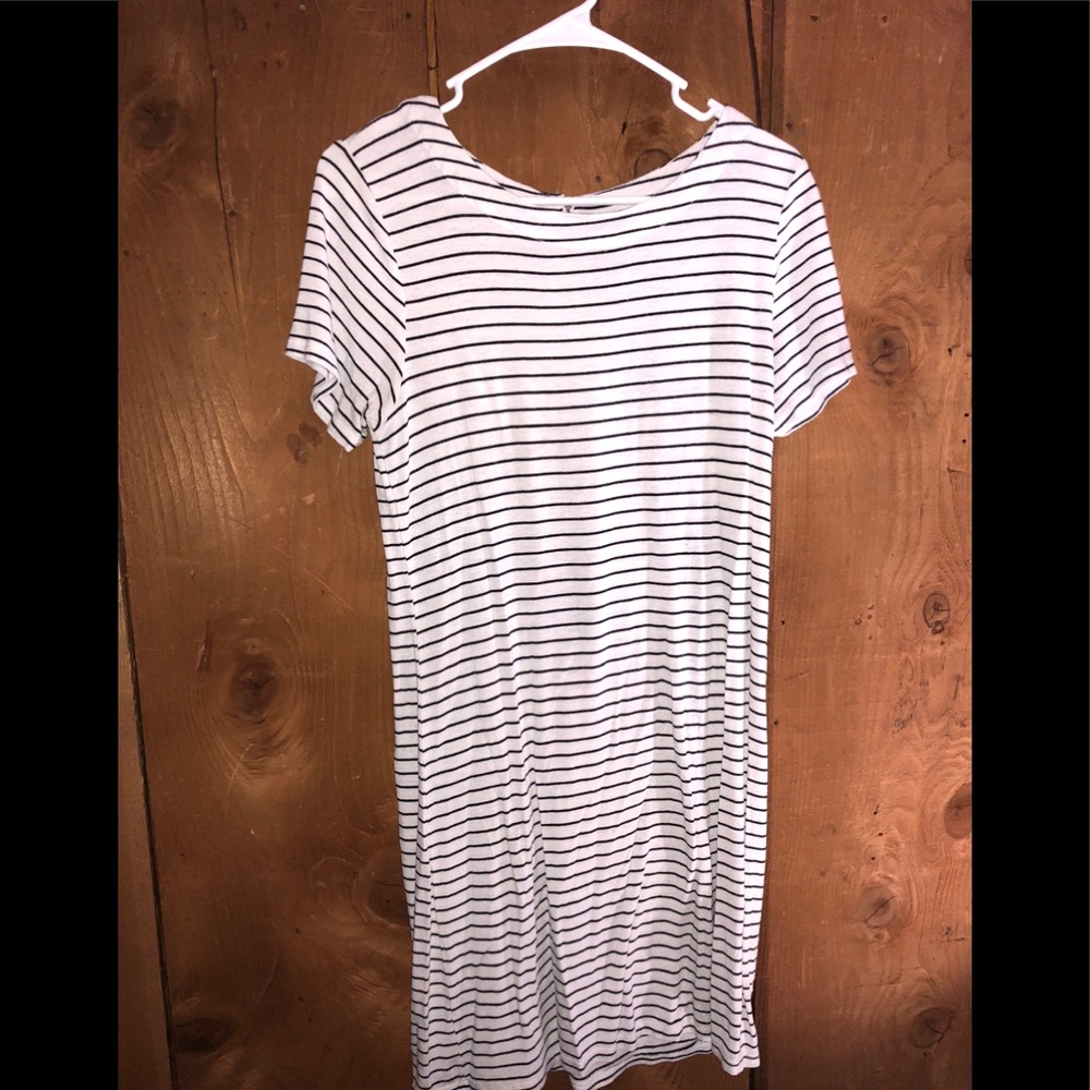 Stripped T-Shirt Dress